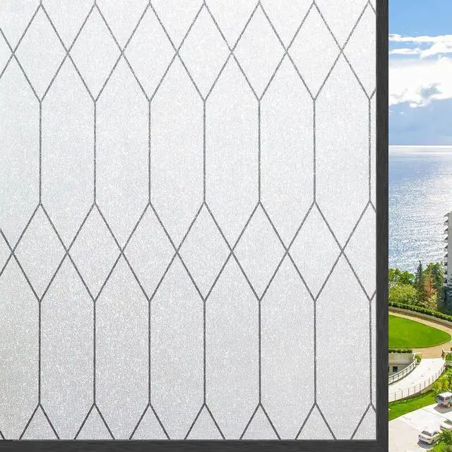 Main image of Kromapolis Frosted Privacy Film Static Cling Non-Adhesive 17.5 x 78.7 inch | Anti UV Heat Blocking, Removable No Glue, Decorative Frost Covering for Bathroom Home Office Glass Doors