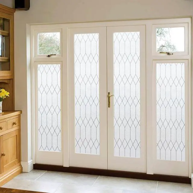 Alt view image 7 of 7 - Kromapolis Frosted Privacy Film Static Cling Non-Adhesive 17.5 x 78.7 inch | Anti UV Heat Blocking, Removable No Glue, Decorative Frost Covering for Bathroom Home Office Glass Doors