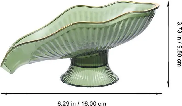 Alt view image 2 of 7 - Kichvoe Self Draining Soap Holder Decorative Soap Dish with Drainage Bathroom Tray for Sink Kitchen Counter Jewelry Dish 6.29 X 3.74 X 2.95 in