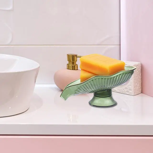 Alt view image 7 of 7 - Kichvoe Self Draining Soap Holder Decorative Soap Dish with Drainage Bathroom Tray for Sink Kitchen Counter Jewelry Dish 6.29 X 3.74 X 2.95 in