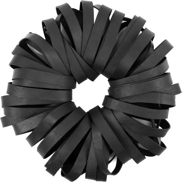 Alt view image 2 of 6 - AMUU Rubber Bands Size 84 Tactical Rubber Bands Black 50Pcs | Heavy Duty Small Wide Thick Elastics Bands for Office Supplies File (3-1/2" x 1/2'')