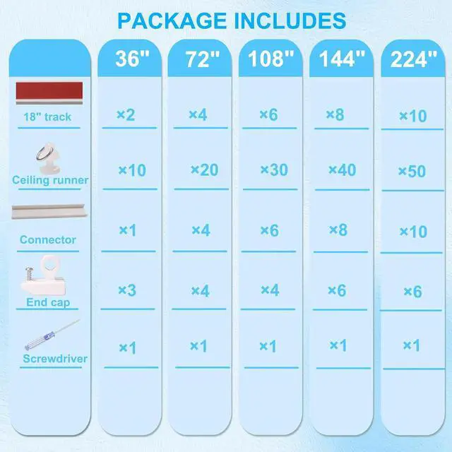 Alt view image 2 of 5 - Self Adhesive Curtain Track, No Drill No Damage Curtain Track Hangers, For Windows Cabinet Closet Bathroom Shower Curtain, Adhesive Curtains Rod (Non-Flexible) (8 FT)