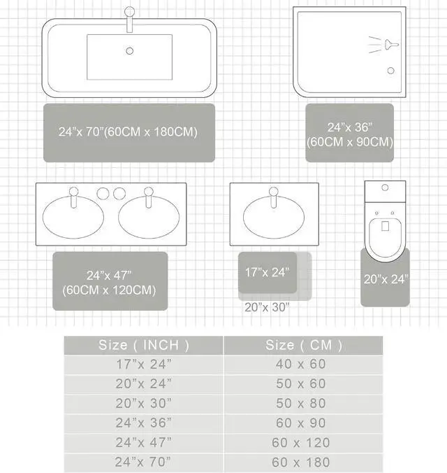 Alt view image 7 of 7 - Exclusivo Mezcla Bathroom Rugs Mats 17x24, Grey | Extra Soft Non Slip Absorbent Microfiber Bath Rug, Machine Washable Quick Dry Bath Mat for Bathroom Floor Tub and Shower