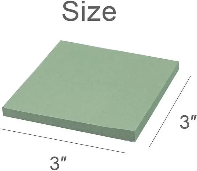 Alt view image 2 of 7 - (24 Pads) Sticky Notes 3x3 inch, Self-Stick Pads Vintage Colors Sticky Note | Recyclable, Easy to Post for Home, Office, Notebook