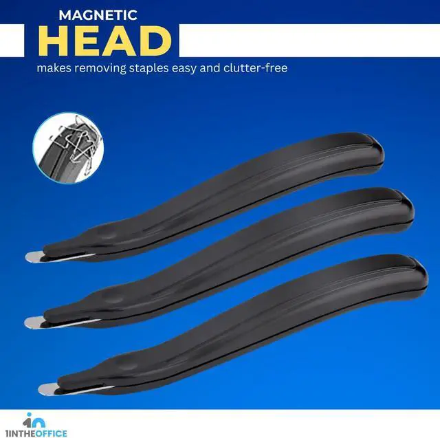 Alt view image 5 of 7 - 1InTheOffice Staple Remover Tool, Magnetic Staple Remover Stick, Easy Staple Puller Stick, "3 Pack "