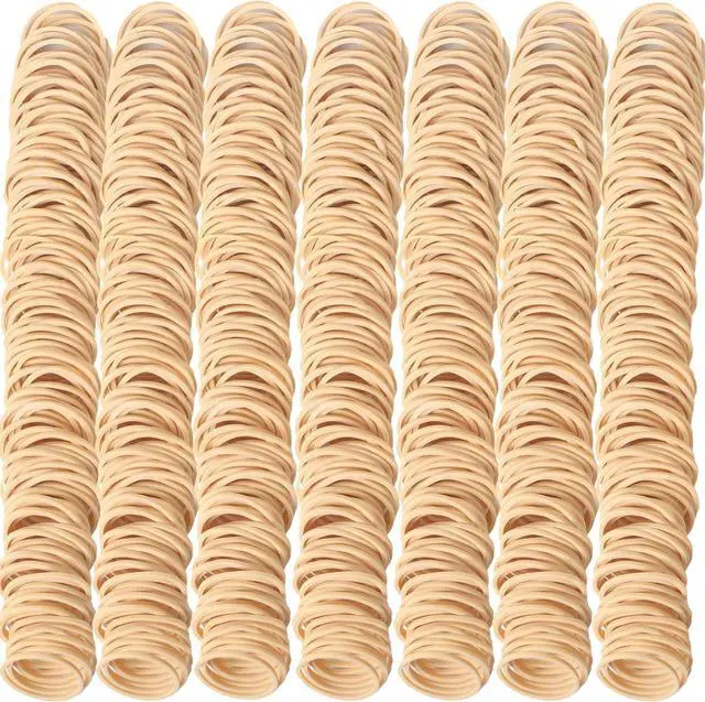 Main image of AIWOQI Rubber Bands Size 10 Beige 760pcs 1in #10 Small Elastic Rubber Band | Strong Heavy Duty Elastic Rubber Bands for Office Supplies