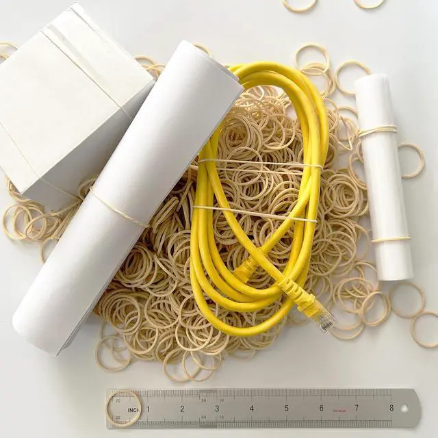 Alt view image 6 of 6 - AIWOQI Rubber Bands Size 10 Beige 760pcs 1in #10 Small Elastic Rubber Band | Strong Heavy Duty Elastic Rubber Bands for Office Supplies
