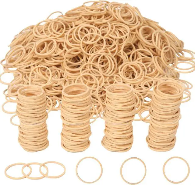 Alt view image 5 of 6 - AIWOQI Rubber Bands Size 10 Beige 760pcs 1in #10 Small Elastic Rubber Band | Strong Heavy Duty Elastic Rubber Bands for Office Supplies