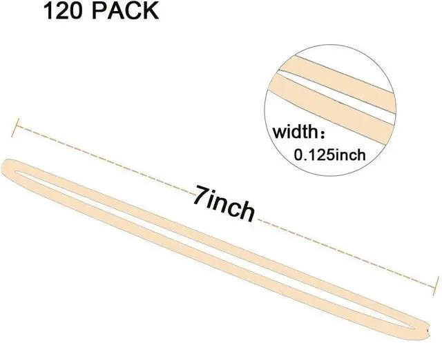 Alt view image 3 of 6 - AMUU Rubber Bands Large 120pcs Size 117B big Long Heavy Duty Elastic Bands | Rubber Band for Office Supplies Trash Cans File Folders Litter Box Large Strong Rubber Bands (7" x 1/8"