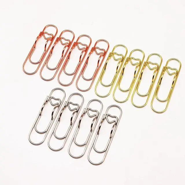 Alt view image 5 of 6 - 12 Pcs Cute Pen Holder Clips for Notebook, Paperclip Pen Holder | Heart Planner Accessories for Planners and Journals, Fits Pens Under 0.5 Inch