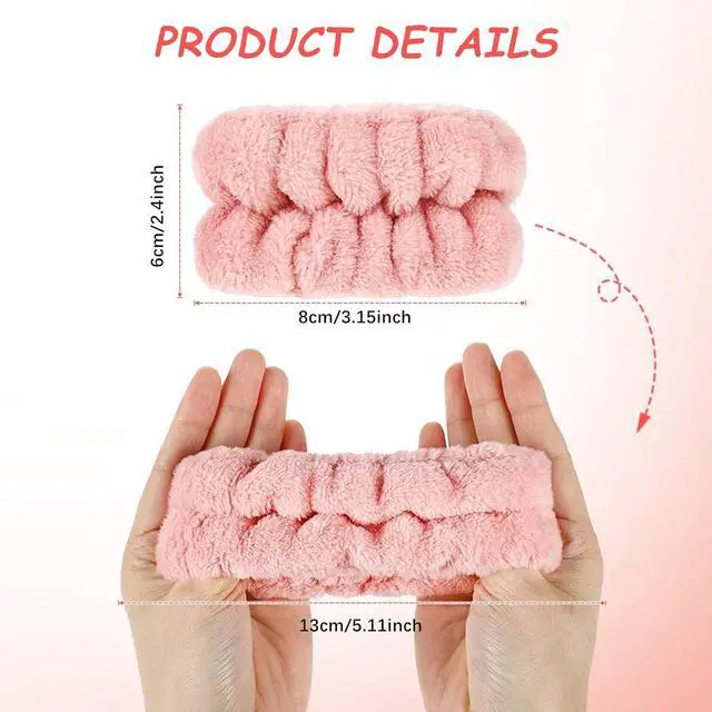 Alt view image 3 of 7 - Chuangdi 4 Pairs Wrist Bands for Washing Face Microfiber,Stylish Colors | Soft Absorbent Spa Scrunchies, Keep Arms Dry During Facial Cleansing, Ideal for Makeup Removal and Skincare Routines