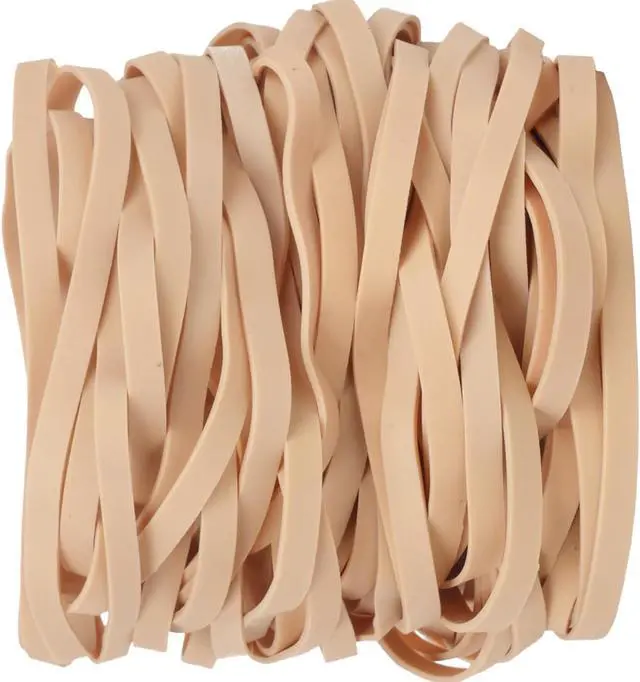 Alt view image 6 of 6 - AIWOQI Rubber Bands 65Pcs Size 69 Big Long Elastic Rubber Band Large 5.9in | Beige Rubber Bands for Office Supplies File Folders Litter Box (5.9" x 0.24")