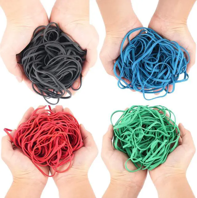 Alt view image 4 of 6 - AIWOQI Rubber Bands Size 117B 140pcs Large Heavy Duty Big Rubber Band | Elastic Bands for Office Supplies File Folders Garbage Can Bands Trash Can Rubber Bands Fits 8-33 Gallon