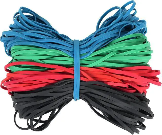 Alt view image 6 of 6 - AIWOQI Rubber Bands Size 117B 140pcs Large Heavy Duty Big Rubber Band | Elastic Bands for Office Supplies File Folders Garbage Can Bands Trash Can Rubber Bands Fits 8-33 Gallon