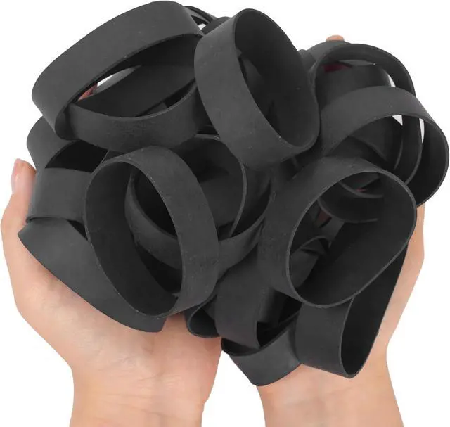 Alt view image 5 of 7 - AIWOQI Rubber Bands Size 94 Black 35pcs Heavy Duty Tactical Wide Small | Strong Black Elastic Bands for Office Supplies Survival Camping Biking Fishing #94 (3 1/2" x 3/4")