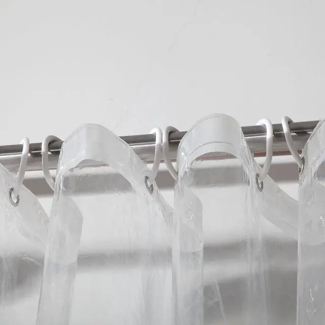 Alt view image 2 of 7 - Ghooss PEVA 4G Shower Curtain Liner (Pack of 2),Bathroom Liner,72 Inch by 72 Inch - Clear