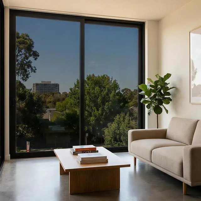 Alt view image 7 of 7 - One Way Privacy Window Film Heat Blocking Static Cling,17.5" x 78.7" | Black-Silver Window Privacy Film No Glue Removable Window Tint for Home Office Glass Windows Cover, Anti-UV, Anti-Glare