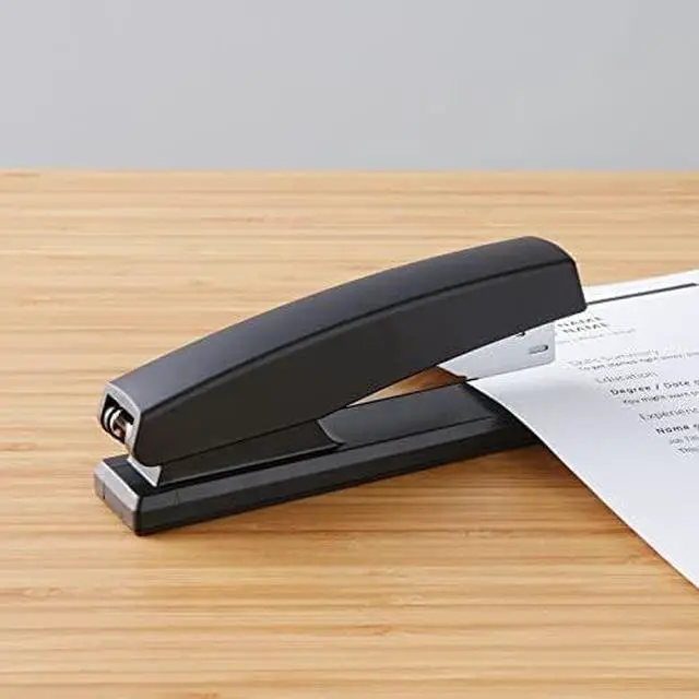 Alt view image 5 of 7 - Amazon Basics Office Stapler with 1000 Staples, 25 Sheet Capacity, Non-Slip, Black, Home Office