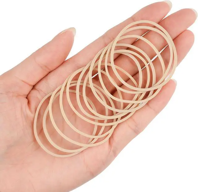 Alt view image 4 of 7 - 700 Pcs Size 16 Elastic Rubber Bands Office Supplies, Rubberbands, Brown | Reusable, High Stretch, Bundle Tie Dye, Money, File Folders, Furniture, Home Package, DIY Crafts, Hair, Multipurpose