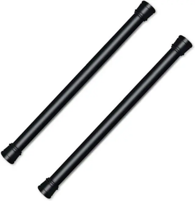 Main image of Bettli Spring Loaded Curtain Tension Rod Bit Holder Extensions 12-20 inches (Black 2)