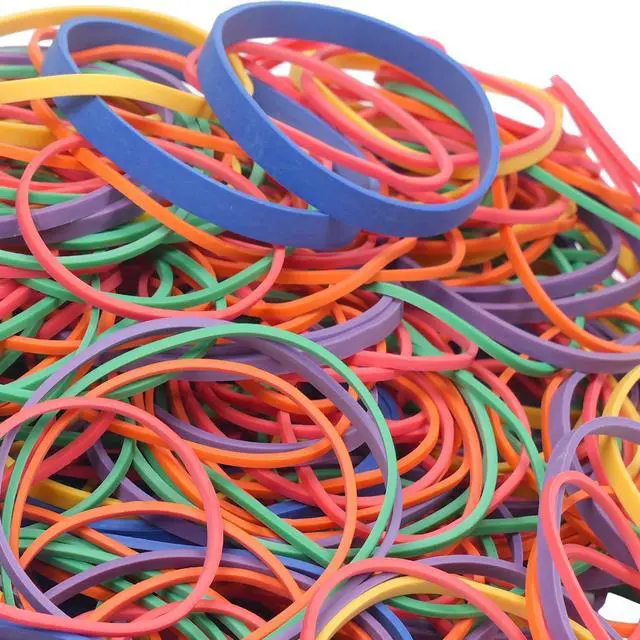 Alt view image 2 of 7 - AIWOQI Rubber Bands Assorted Sizes 16,Size18,Size19,Size32,Size33 Size64 | Multicolor Strong Thick Wide Elastic Rubber Bands for Office Supplies School Home