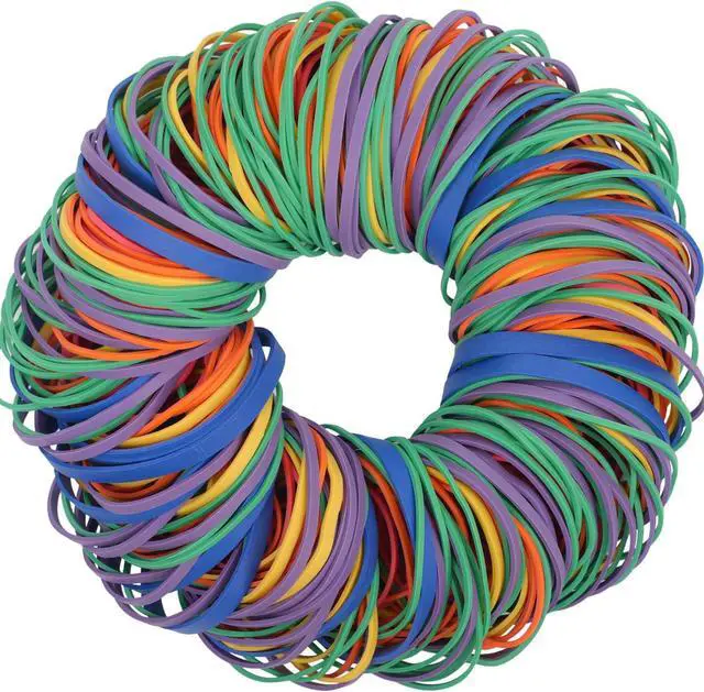 Alt view image 4 of 7 - AIWOQI Rubber Bands Assorted Sizes 16,Size18,Size19,Size32,Size33 Size64 | Multicolor Strong Thick Wide Elastic Rubber Bands for Office Supplies School Home