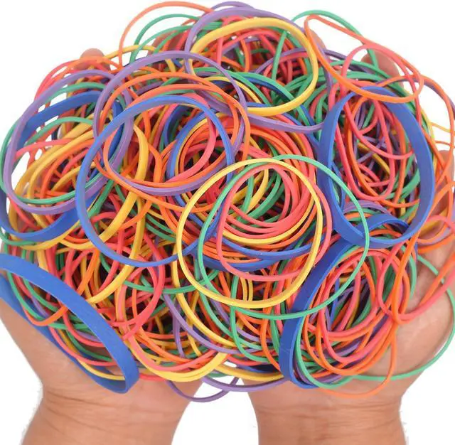 Alt view image 6 of 7 - AIWOQI Rubber Bands Assorted Sizes 16,Size18,Size19,Size32,Size33 Size64 | Multicolor Strong Thick Wide Elastic Rubber Bands for Office Supplies School Home