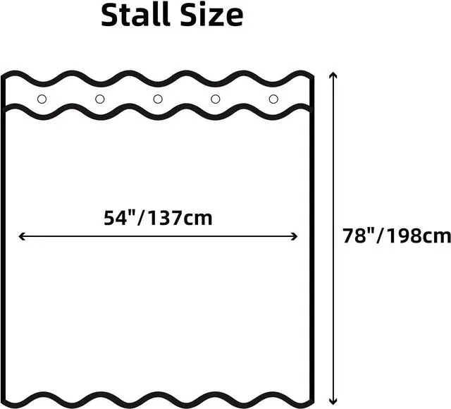 Alt view image 7 of 7 - Fabric Bathroom Shower Curtain Liner,Waterproof Polyester Liner with Grommets and Magnets for Bathroom,Bathtub,Hotel,54 x 78 Inches,White