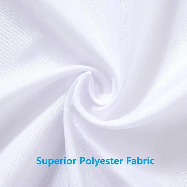 Alt view image 4 of 7 - Fabric Bathroom Shower Curtain Liner,Waterproof Polyester Liner with Grommets and Magnets for Bathroom,Bathtub,Hotel,54 x 78 Inches,White