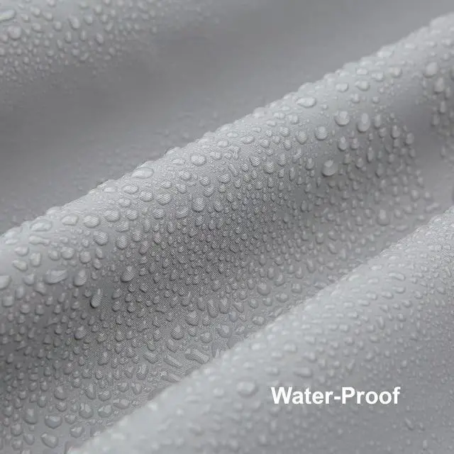 Alt view image 2 of 4 - Grey Shower Curtain Liner,PEVA Shower Liner for Bathtubs Waterproof Bathroom Curtain with Weighted Stones 72 W x 72 H Inches,Plastic