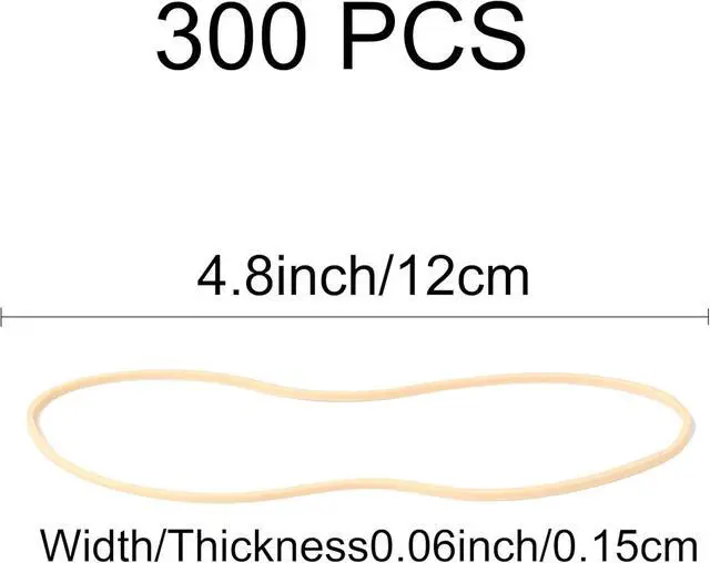 Alt view image 2 of 6 - AIWOQI Rubber Bands 300Pcs 4.8in Long Stretchy Rubber Band for Balloon Arch | Big Elastic DIY Wedding Birthday Rubber Bands School Office Supplies File Folders Litter Box (4 4/5" x 1/16")