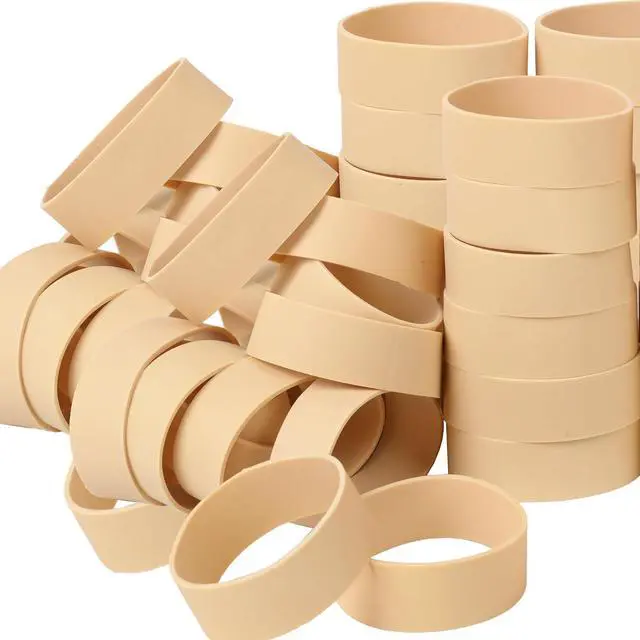 Main image of Rubber Bands Size 94 Tactical Wide Small Rubber Band 35pcs Heavy Duty | Strong Beige Elastic Bands for Office Supplies Survival Camping Biking Fishing #94 (3 1/2" x 3/4")
