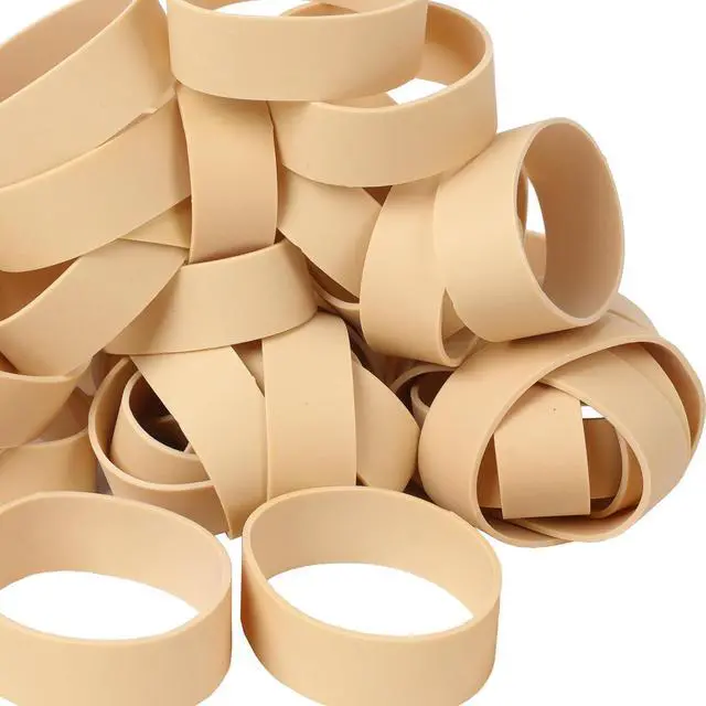Alt view image 4 of 7 - Rubber Bands Size 94 Tactical Wide Small Rubber Band 35pcs Heavy Duty | Strong Beige Elastic Bands for Office Supplies Survival Camping Biking Fishing #94 (3 1/2" x 3/4")