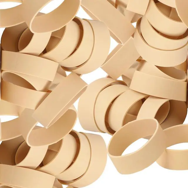 Alt view image 5 of 7 - Rubber Bands Size 94 Tactical Wide Small Rubber Band 35pcs Heavy Duty | Strong Beige Elastic Bands for Office Supplies Survival Camping Biking Fishing #94 (3 1/2" x 3/4")