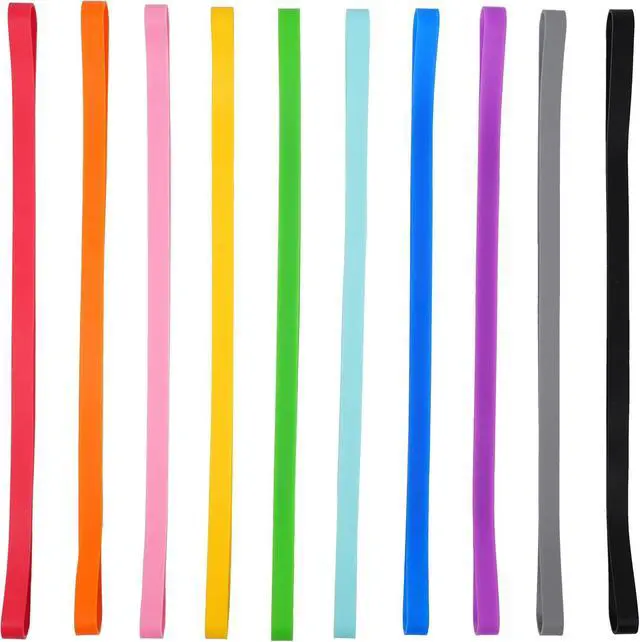Alt view image 4 of 6 - Rubber Bands Silicone 10 Pcs 12inch Long Big Wide Large Elastic Bands | Rubber band for Notebook Books Cooking Wrapping Rubber Bands Cooking Boxes Wraps Office Supplies