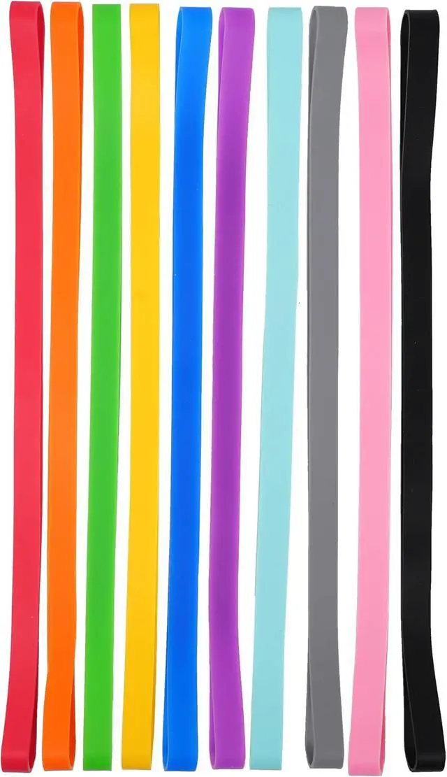 Alt view image 5 of 6 - Rubber Bands Silicone 10 Pcs 12inch Long Big Wide Large Elastic Bands | Rubber band for Notebook Books Cooking Wrapping Rubber Bands Cooking Boxes Wraps Office Supplies