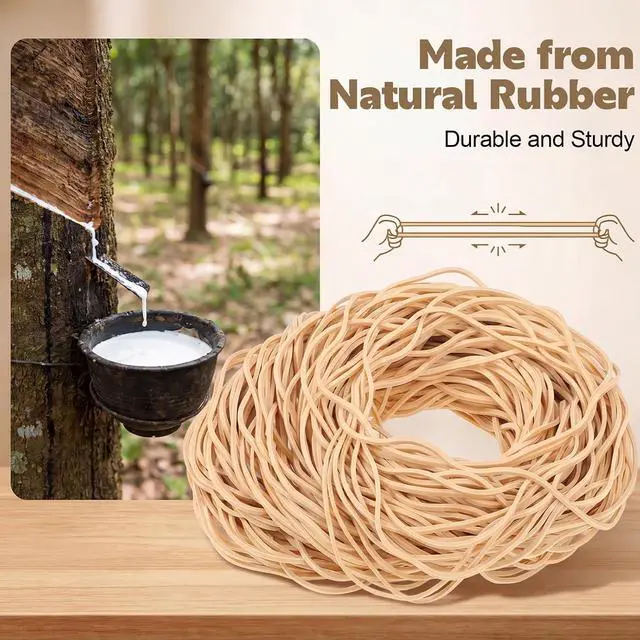 Alt view image 4 of 6 - 280 Pcs Long Rubber Bands, Size #117A, 7 Inch Large Elastic Bands | 0.5 lb Pack, Stretchy Hold, for Office Supplies, Trash Cans, File Folders, Birthday, Shower Decorations, Home, School, Crafts