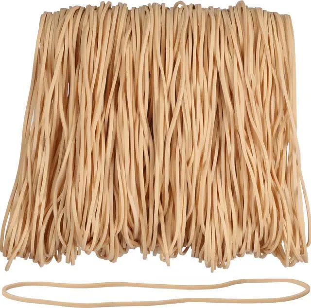 Main image of AMUU Rubber Bands for balloon arches Size #117A 210pcs Rubber Bands Large Strong, Big Elastic Bands for Office Supplies Trash Cans File Folders Litter Box (7" x 1/16") Beige