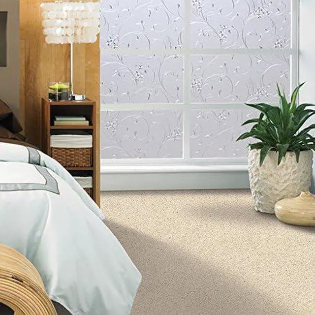 Alt view image 3 of 6 - Niviy Window Privacy Film Decorative Static Cling Non-Adhesive, 17.7"x78.7" | Decorative Static Sticker, Non-Adhesive Reusable, Heat Control UV Blocking, Renter Friendly Coverings for Home Bathroom