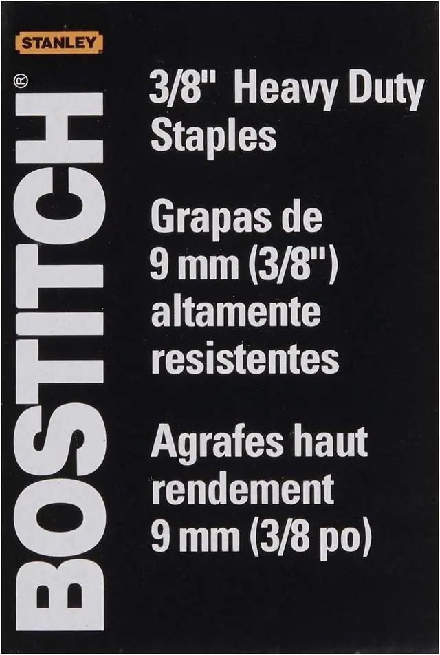 Alt view image 3 of 4 - Bostitch Office Heavy Duty Premium Staples, 25-55 Sheets, 0.375 Inch Leg, 5,000 Per Box (SB353/8-5M)