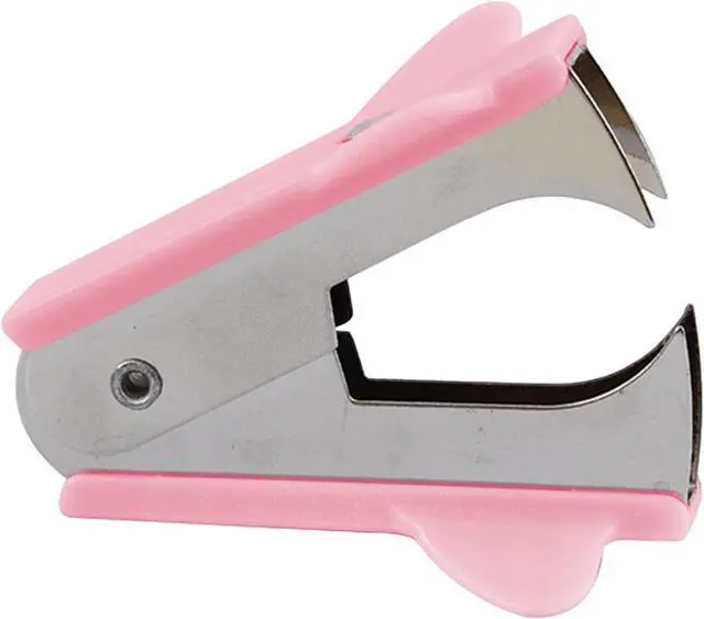 Main image of Pink Stapler Removal Tool, Staple Puller, Modern Plastic Stapler Remover with Non-Slip Handle, Ideal for Students, Teachers, Home and School