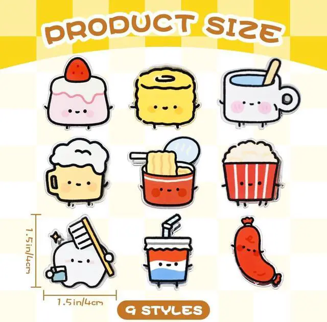 Alt view image 2 of 7 - 9PCS Cute Chip Clips, Dessert Shaped Bag Clips Kitchen Snack Bag Sealer | Airtight Seal, Food Storage, Funny Kitchen Clips for Bags, Snack Bag Clips