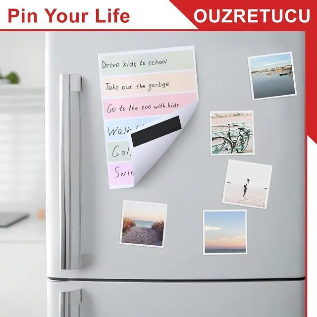 Alt view image 4 of 7 - Magnetic Strips Self Adhesive,10 Pack 3" x 3/4" (75 x20 x 2 mm) Sticky Back Magnet Tapes