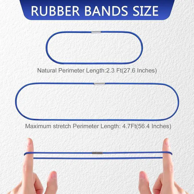 Alt view image 2 of 7 - Trash Can Rubber Bands 3pcs, Garbage Can Rubber Bands, Trash Can Bag Holder | Fits 13-30 Gallon Trash, High Elastic Trash Bag Holder Bands for Kitchen Office Garage, Secure Garbage Bags in Place
