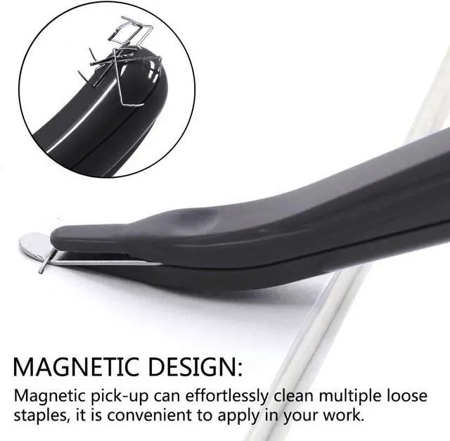 Alt view image 3 of 5 - ZZTX 3 Pack Magnetic Staple Remover Black | Staple Removal Tool, Easy removal, No paper tear