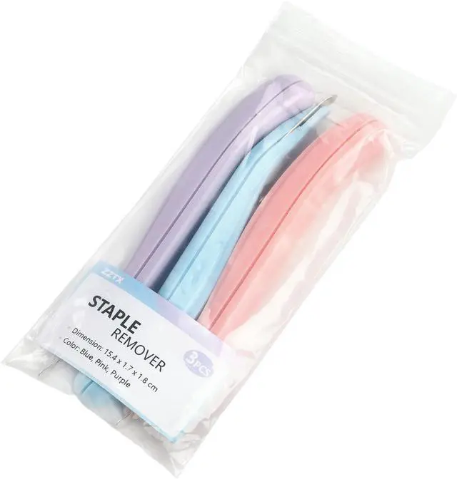 Alt view image 7 of 7 - ZZTX Magnetic Staple Remover 3 Pack | Staple Removal Tool, Easy removal, No paper tear, 3-color set