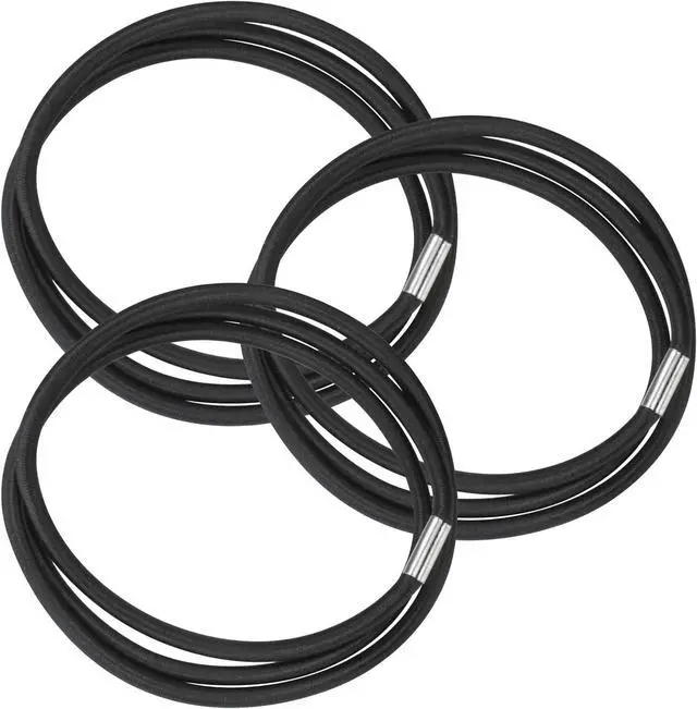 Main image of 3 Pack Trash Can Bands Garbage Bag Elastic Bands Durable Rubber Band Fit 30-64 Gallon Garbage Cans Elastic Rubber Bands for Garbage Bag, Waste Bins, Litter Box (Black,Medium(30-64gal))