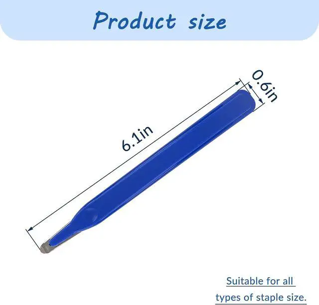 Alt view image 2 of 5 - Professional Magnetic Staple Puller Remover, Stapler Remover Tool Staple Remover Stick for Classroom, Office and Home, Blue