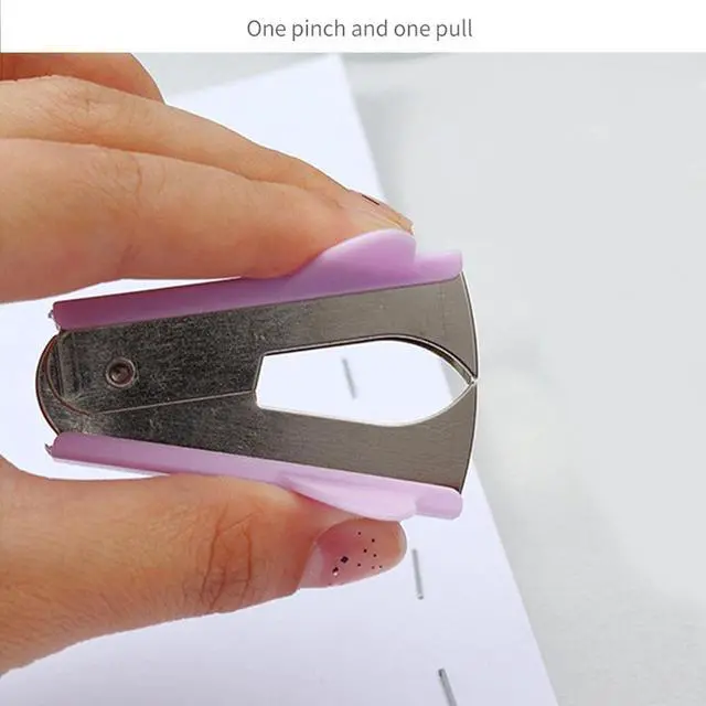 Alt view image 6 of 7 - Purple Stapler Puller, Stapler Removals Remover - Staple Puller Tool with Non-Slip Grip Wear-Resistant Supplies for Teachers, Students,and Home Desk Staplers, Manual Staplers
