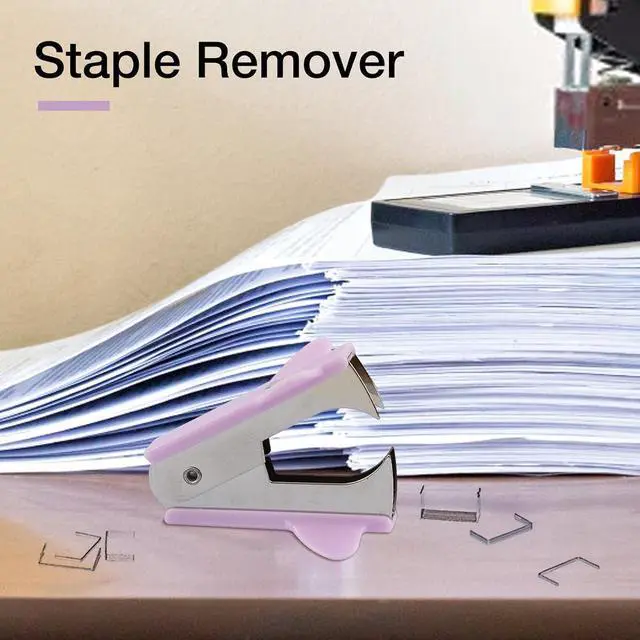 Alt view image 7 of 7 - Purple Stapler Puller, Stapler Removals Remover - Staple Puller Tool with Non-Slip Grip Wear-Resistant Supplies for Teachers, Students,and Home Desk Staplers, Manual Staplers